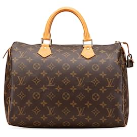 Louis Vuitton-Louis Vuitton Brown Monogram Speedy 30-Brown
