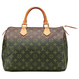 Louis Vuitton-Louis Vuitton Brown Monogram Speedy 30-Brown