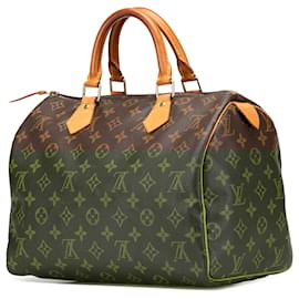 Louis Vuitton-Louis Vuitton Brown Monogram Speedy 30-Brown
