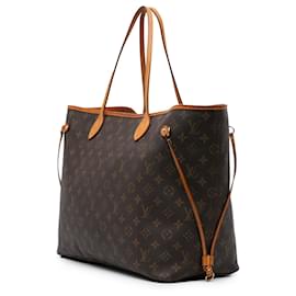 Louis Vuitton-Louis Vuitton Brown Monogram Neverfull MM-Brown
