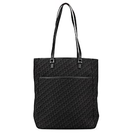 Dior-Dior Black Diorissimo Trotter Canvas Tote-Black