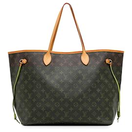Louis Vuitton-Louis Vuitton Brown Monogram Neverfull GM-Brown