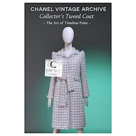 Chanel-Collectors 2004 Vintage Tweed Coat with Belt 38 FR-Multiple colors