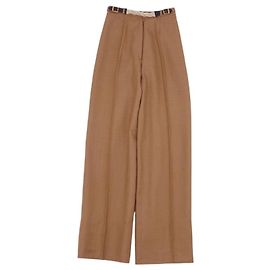 Hermès Pantaloni Hermes Marrone