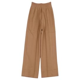 Hermès-Hermes Trousers-Brown