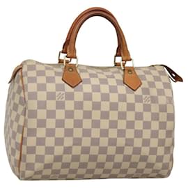 Louis Vuitton-LOUIS VUITTON Damier Azur Speedy 30 Hand Bag N41533 LV Auth PP508-Other