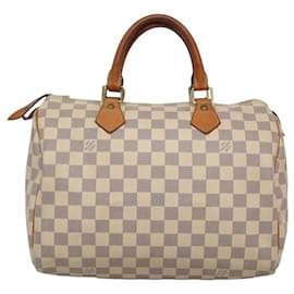 Louis Vuitton-LOUIS VUITTON Damier Azur Speedy 30 Hand Bag N41533 LV Auth PP508-Other