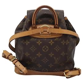 Louis Vuitton-LOUIS VUITTON Monogram Montsouris PM Backpack M51137 LV Auth 122753-Monogram
