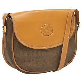 Bolsa de ombro GUCCI em lona e couro bege 007 261 0074 Auth BA1953 Bege