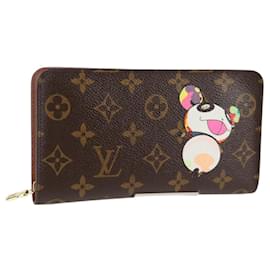 Louis Vuitton-LOUIS VUITTON Monogram Panda Porte Monnaie Zip Long Wallet M61729 Auth 122868V-Monogram