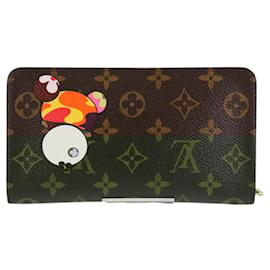 Louis Vuitton-LOUIS VUITTON Monogram Panda Porte Monnaie Zip Long Wallet M61729 Auth 122868V-Monogram