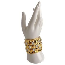 Chanel Gladiator Metallarmband Gold Golden