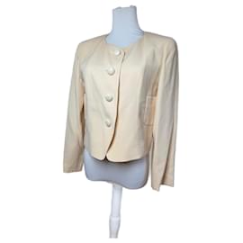 Balenciaga-BALENCIAGA Coats T.international M Silk-Beige