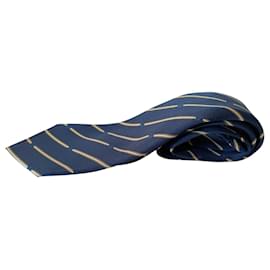 Gucci-Corbata de Seda Vintage-Blue