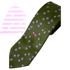 Hermès-Corbata de Seda-Red