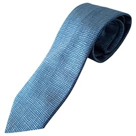 Hermès-Corbata de Seda-Blue