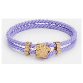 Versace-Novo bracelete masculino Versace-Dourado,Lavanda