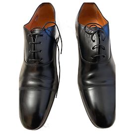 Santoni Derby Schwarz