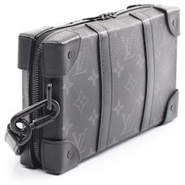 Louis Vuitton-Sac à bandoulière portefeuille Soft Trunk Louis Vuitton noir-Noir