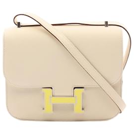 Hermès-Hermes Constance 3 Mini Shoulder Bag-White