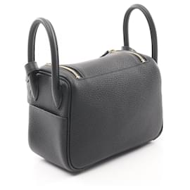 Hermès-Hermes Lindy Mini Shoulder Bag Black-Black