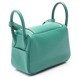 Hermès-Hermes Lindy Mini Shoulder Bag Green-Green