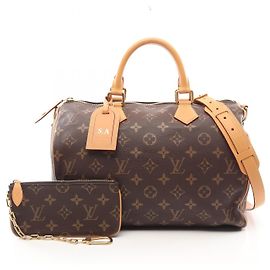 Bolsa Monogram Speedy Bandoulière 40 Louis Vuitton Marrom