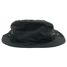 Christian Dior Cappello di cotone Dior nero unisex Nero