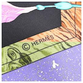 Hermès-Foulard en soie Hermes PIERRES d'ORIENT et d'OCCIDENT-Noir