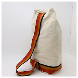 Hermès-Hermes Canvas Cavalier Shoulder Bag-Orange