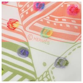 Hermès-Écharpe en soie Hermes SANGLES EN ZIGZAG-Orange