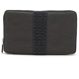 Hermès-Hermes Canvas Aline GM Wallet Passport Case-Grey