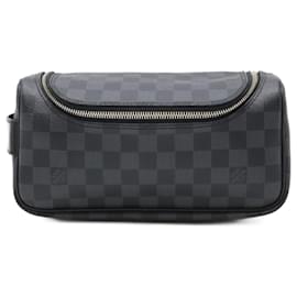 Louis Vuitton-Pochette de toilette Damier Graphite Louis Vuitton N47625-Noir