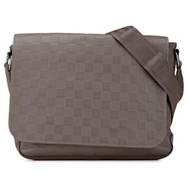 Louis Vuitton-Sac messager PM Damier District Louis Vuitton-Gris