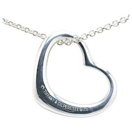 Tiffany & Co-Tiffany & Co Open Heart Necklace SV925-Silvery,Metallic