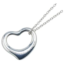 Tiffany & Co-Tiffany & Co Open Heart Necklace Silver-Silvery,Metallic