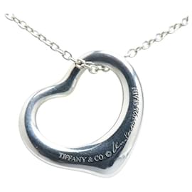 Tiffany & Co-Tiffany & Co Open Heart Necklace Silver-Silvery,Metallic