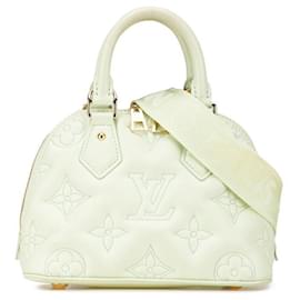 Louis Vuitton-Louis Vuitton Mahina Alma Soft BB Leather Handbag-Green