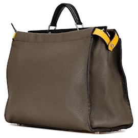 Fendi-Fendi Peekaboo Fit Leather 2WAY Bag 7VA388-Green