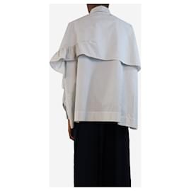 Autre Marque-White striped asymettrical shirt - size UK 6-White