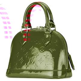 Louis Vuitton-Louis Vuitton Alma BB Patent Leather Handbag-Red