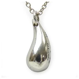 Tiffany & Co-Tiffany & Co Teardrop Silver Necklace-Silvery,Metallic