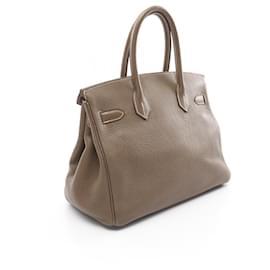 Hermès-Hermes Birkin 30 Etoupe Handbag Brown-Brown