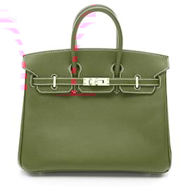 Hermès-Hermes Candy Birkin 25 Handbag Red-Red