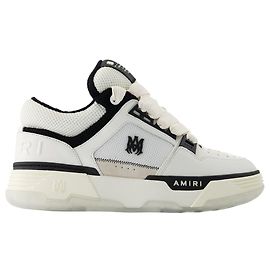Tênis Ma-1 - Amiri - Couro - Branco/Preto Branco