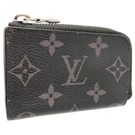 Louis Vuitton-Louis Vuitton Coin Case Monogram Eclipse M63536-Black