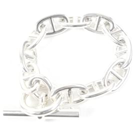 Hermès-Bracelet TGM Dunkle en Chêne Hermes AG925 Argent-Jaune
