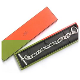 Hermès-Bracelet TGM Dunkle en Chêne Hermes AG925 Argent-Jaune