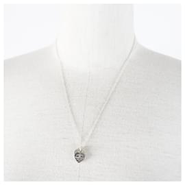 Tiffany & Co-Tiffany & Co AG925 Diamond Heart Necklace-Silvery,Metallic