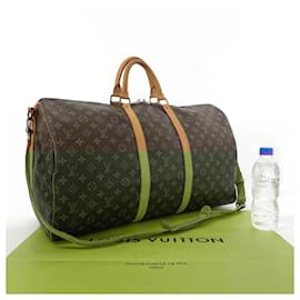 Louis Vuitton-Louis Vuitton Keepall Bandouliere 55 Monogram Canvas-Brown